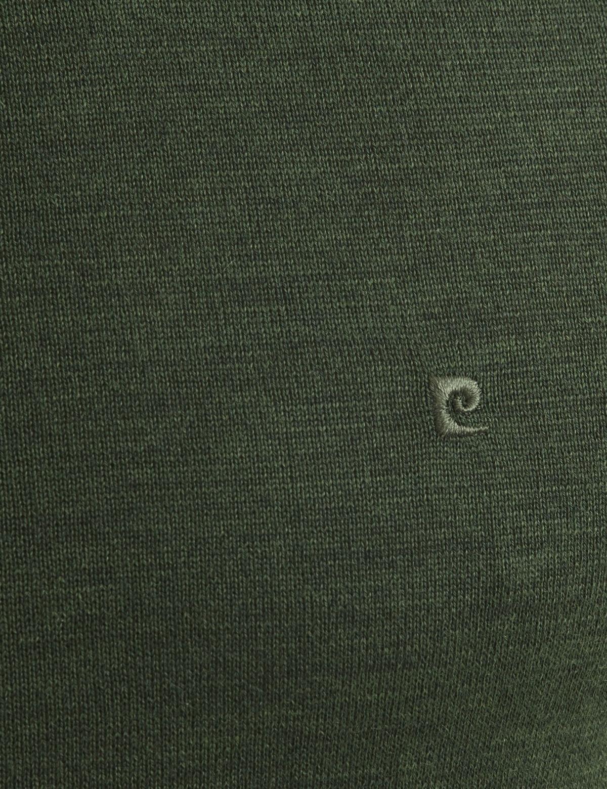 Yeşil Slim Fit Yarım Balıkçı Yaka Yün Karışımlı Basic Triko Kazak - 50193444044