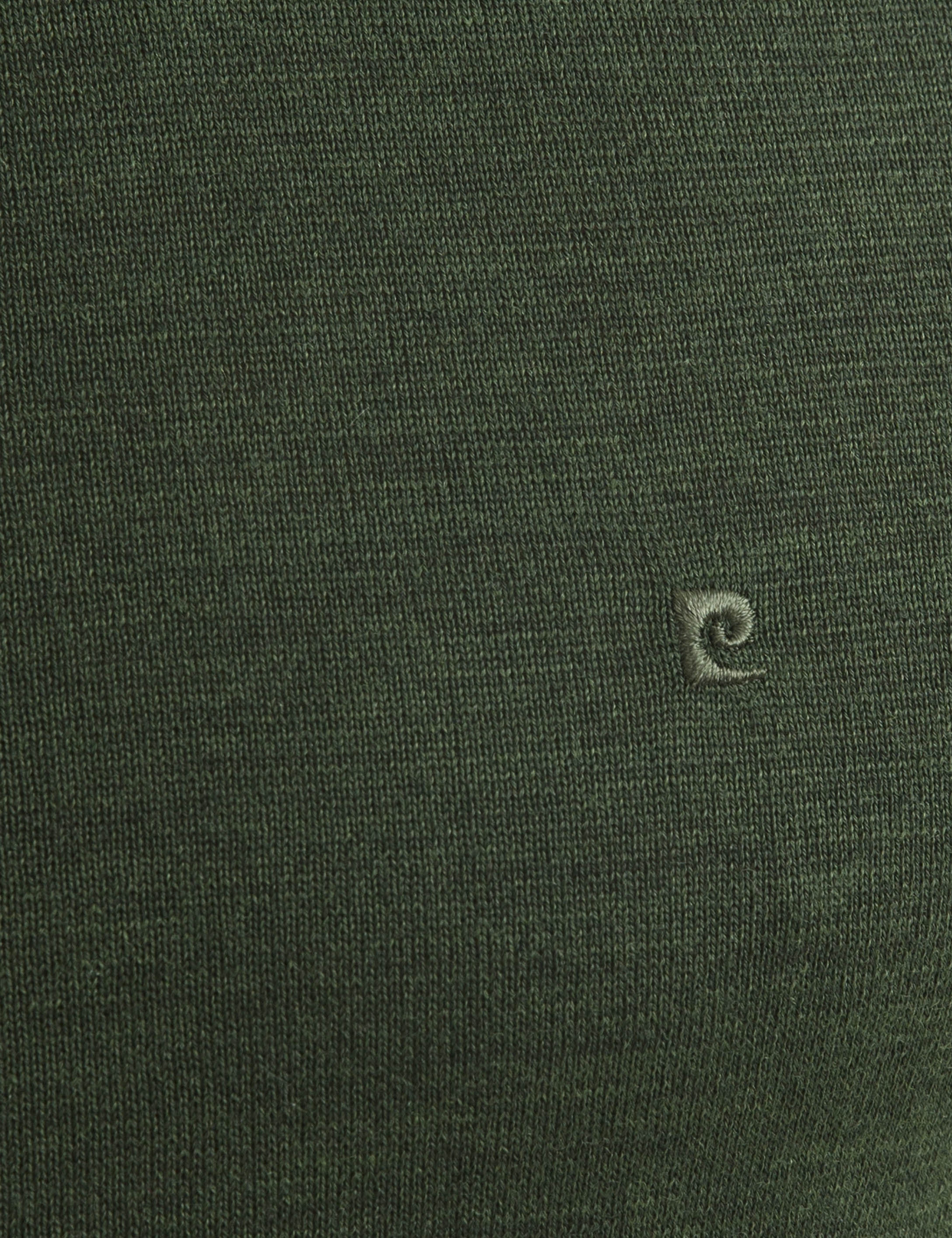 Yeşil Slim Fit Yarım Balıkçı Yaka Yün Karışımlı Basic Triko Kazak