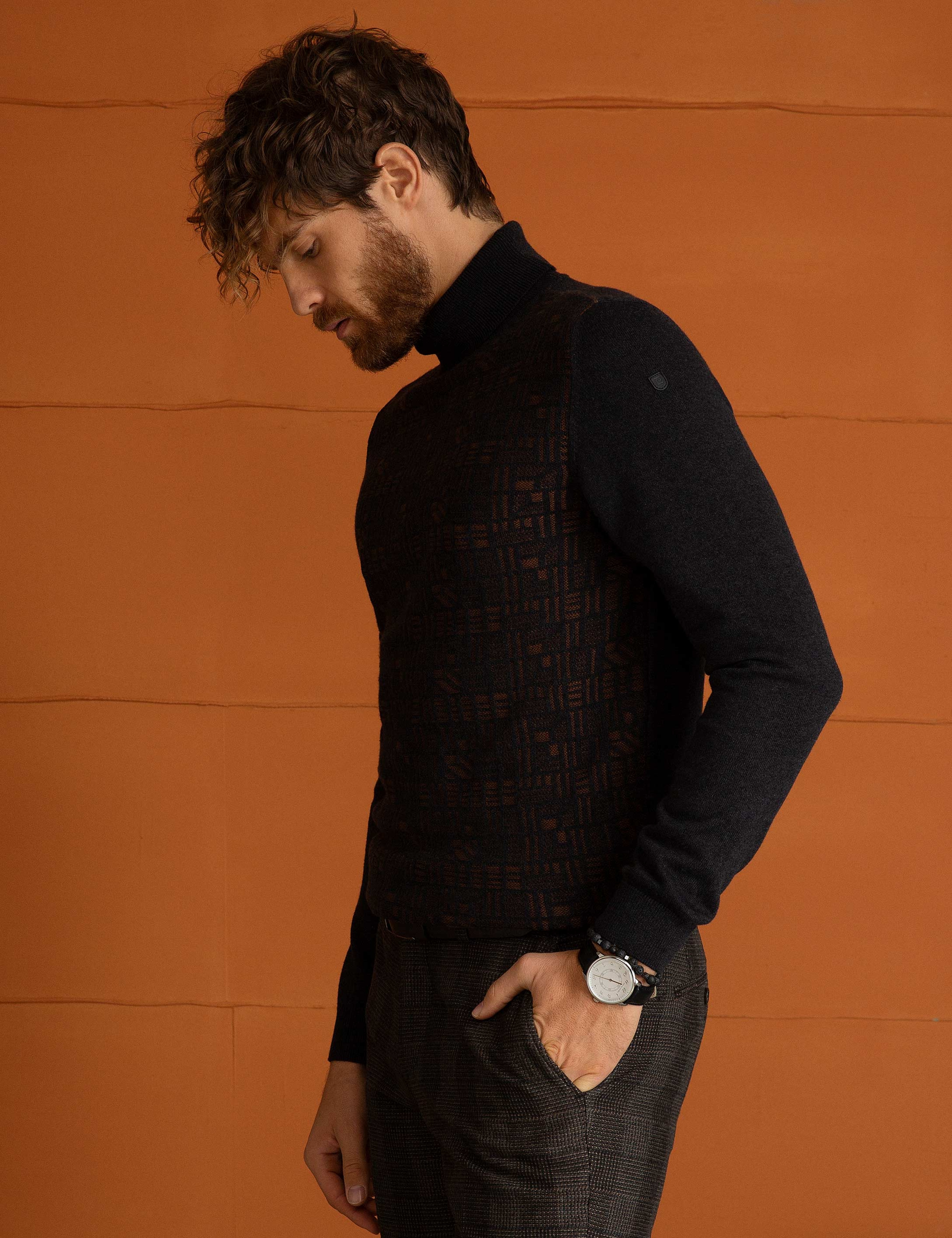 Füme Slim Fit Triko Kazak - Image 3