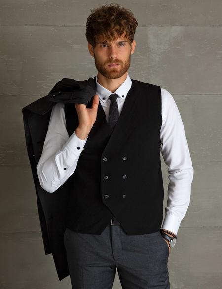 Siyah Triko Yelek - 50197473023