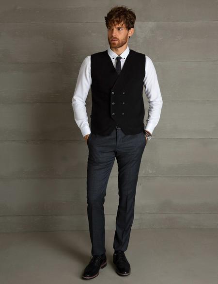 Siyah Triko Yelek - 50197473023