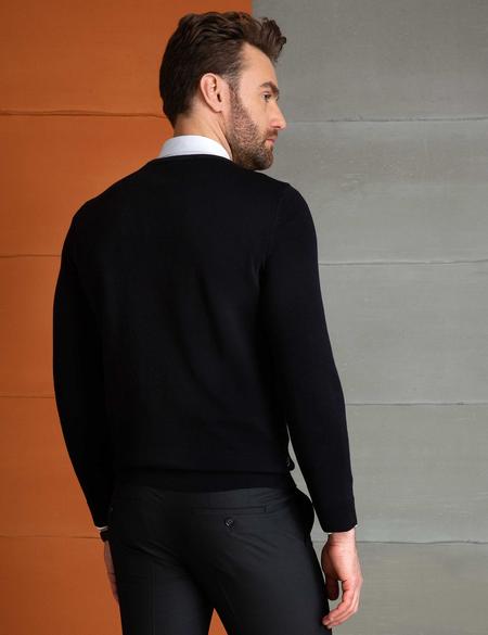 Siyah Triko Kazak - 50205226011