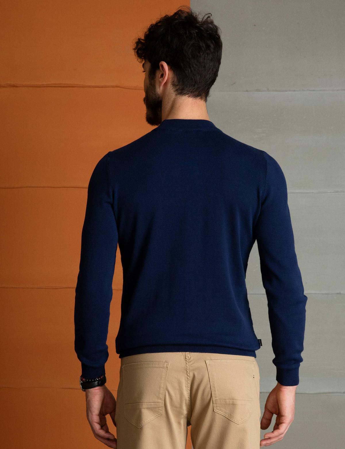 Lacivert Slim Fit Kazak - 50197192021