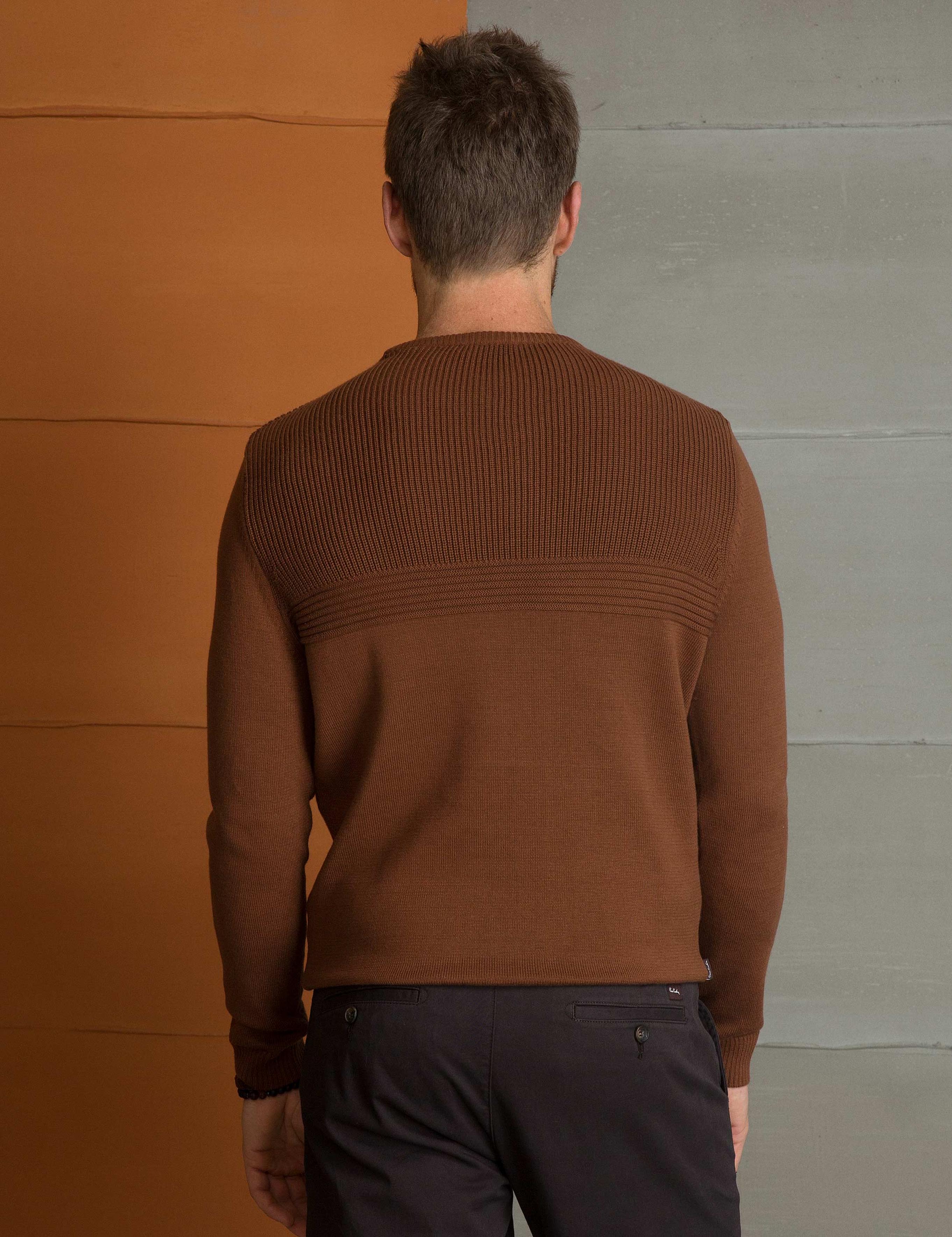 Turuncu Slim Fit Triko Kazak