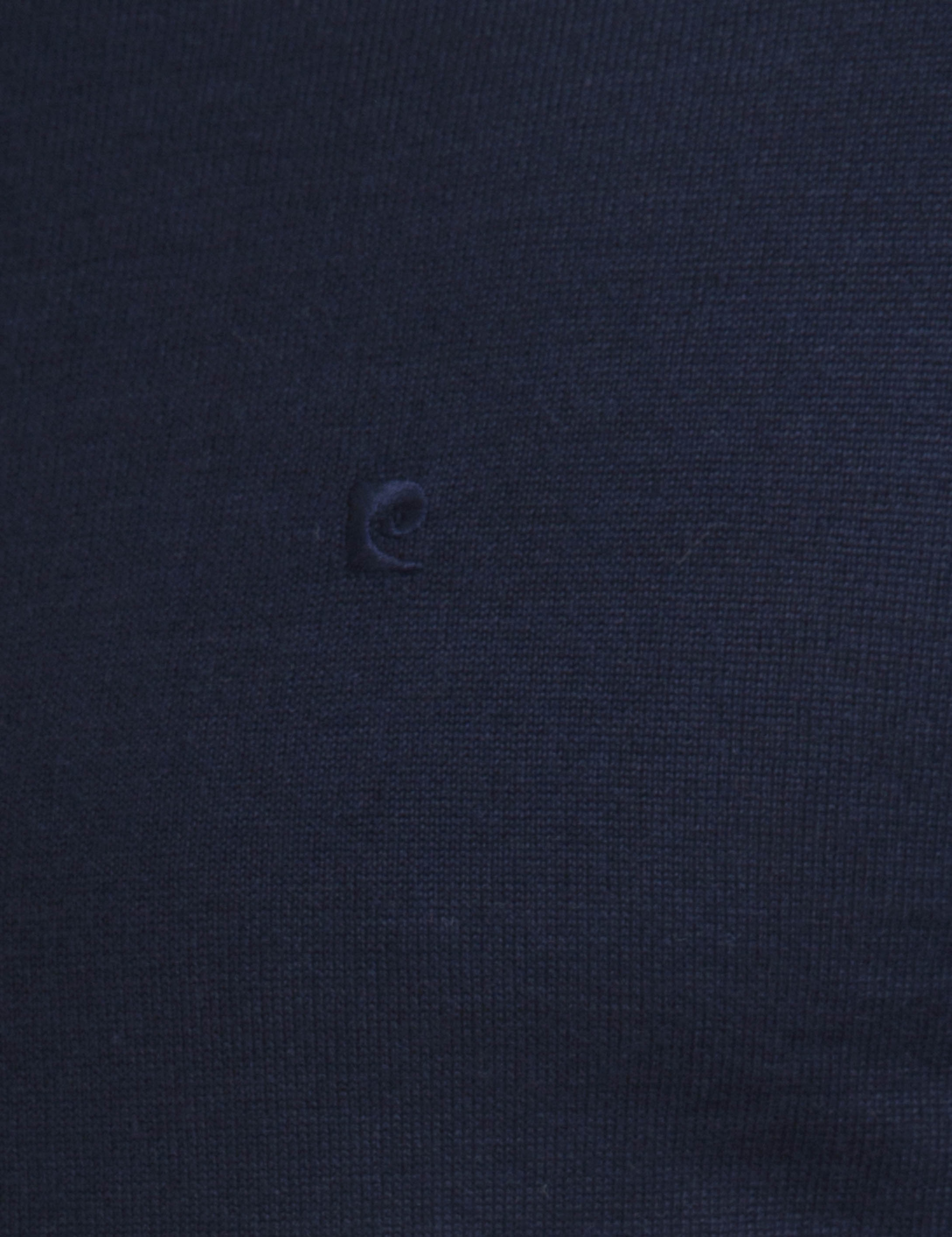 Lacivert Slim Fit Bisiklet Yaka Basic Triko Kazak - Image 3