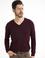 Bordo Slim Fit Basic Triko Kazak