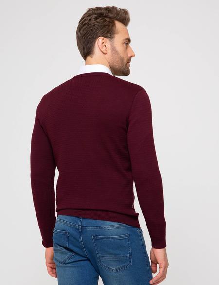 Bordo Slim Fit Kazak - 50208707018