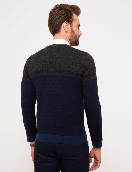 Lacivert Slim Fit Kazak - 50208709007