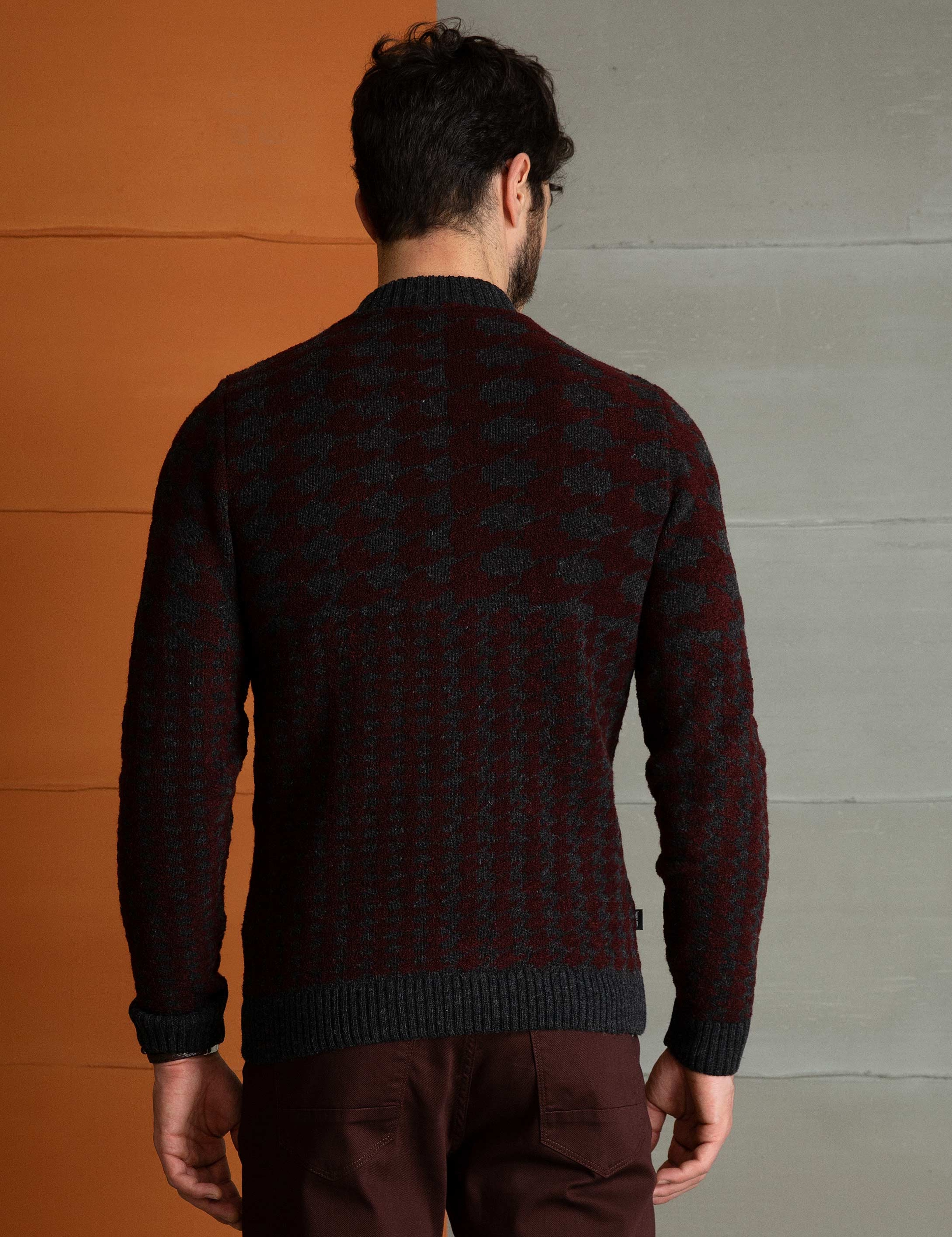 Bordo Triko Hırka - Image 4
