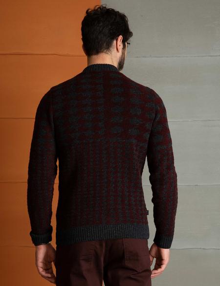 Bordo Triko Hırka - 50193347033