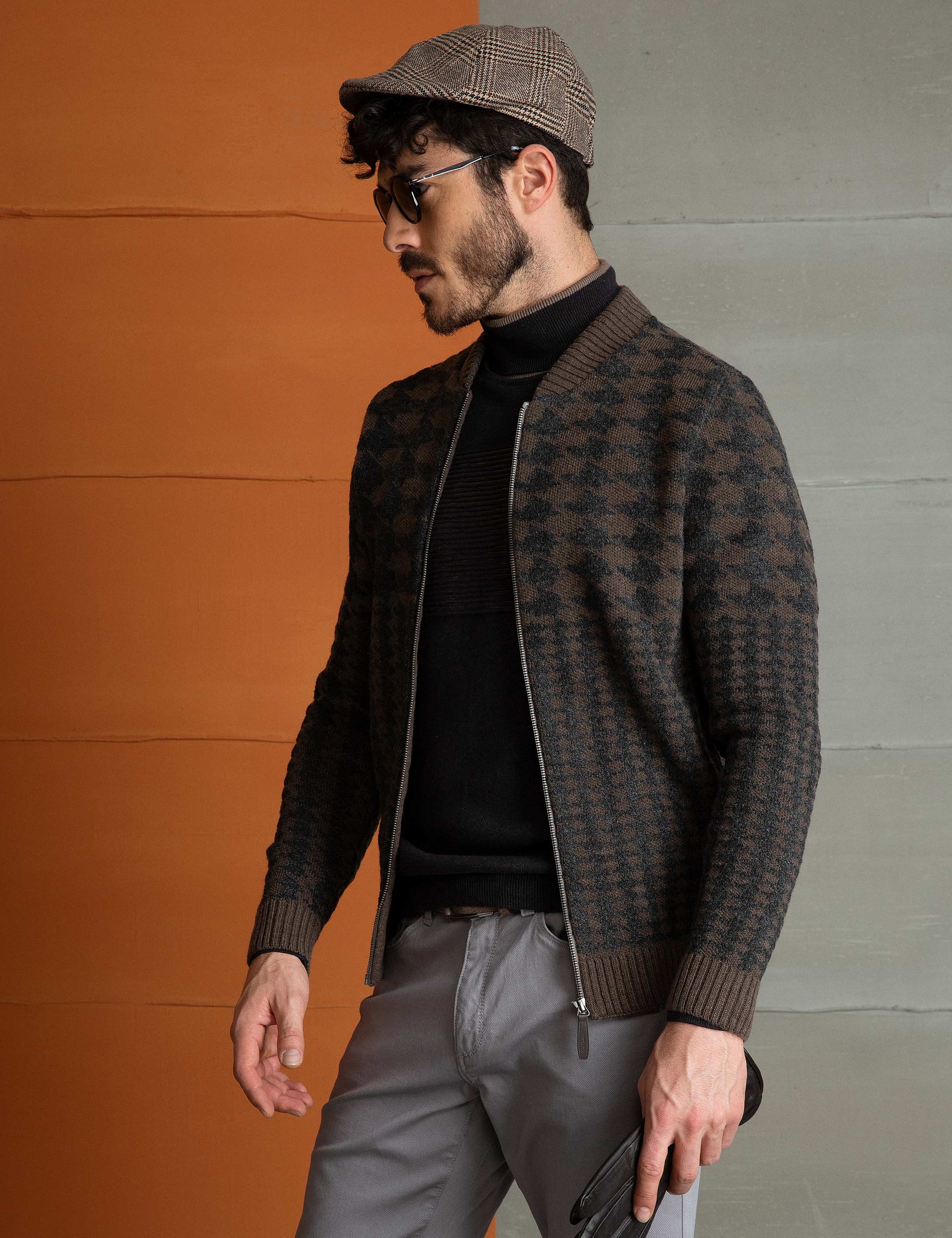 Vizon Slim Fit Triko Hırka