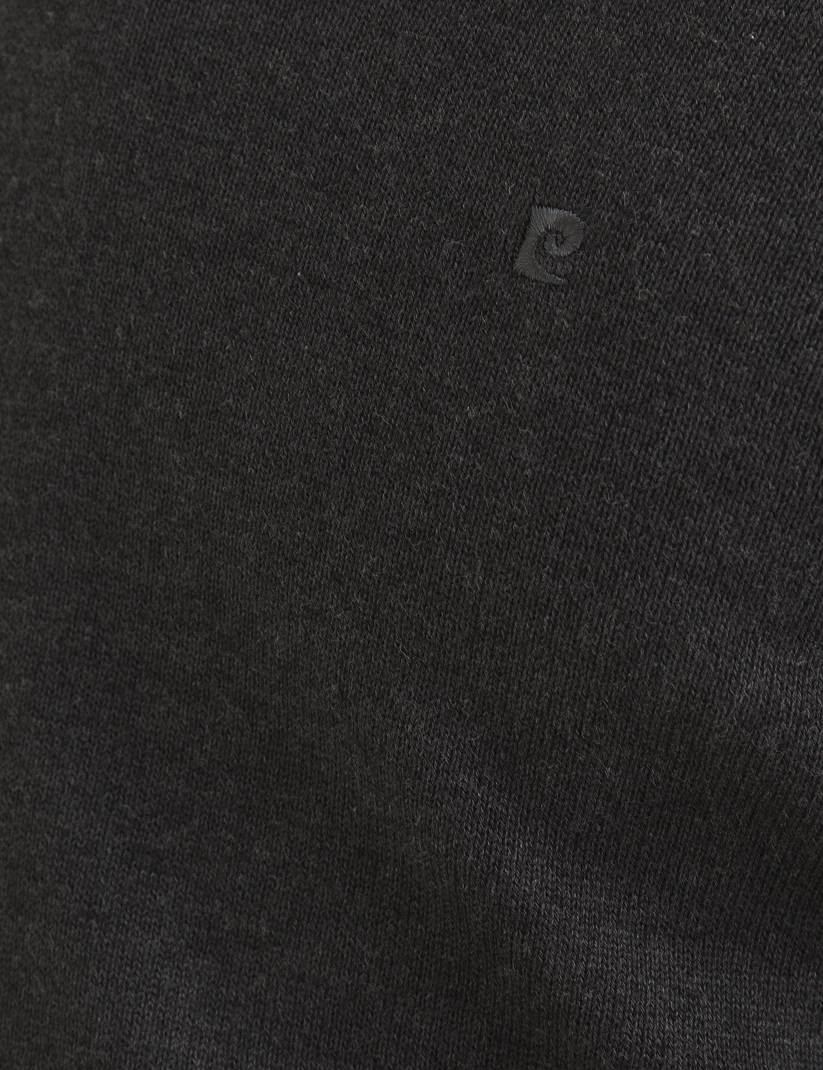 Antrasit Melanj Slim Fit V Yaka Basic Triko Kazak