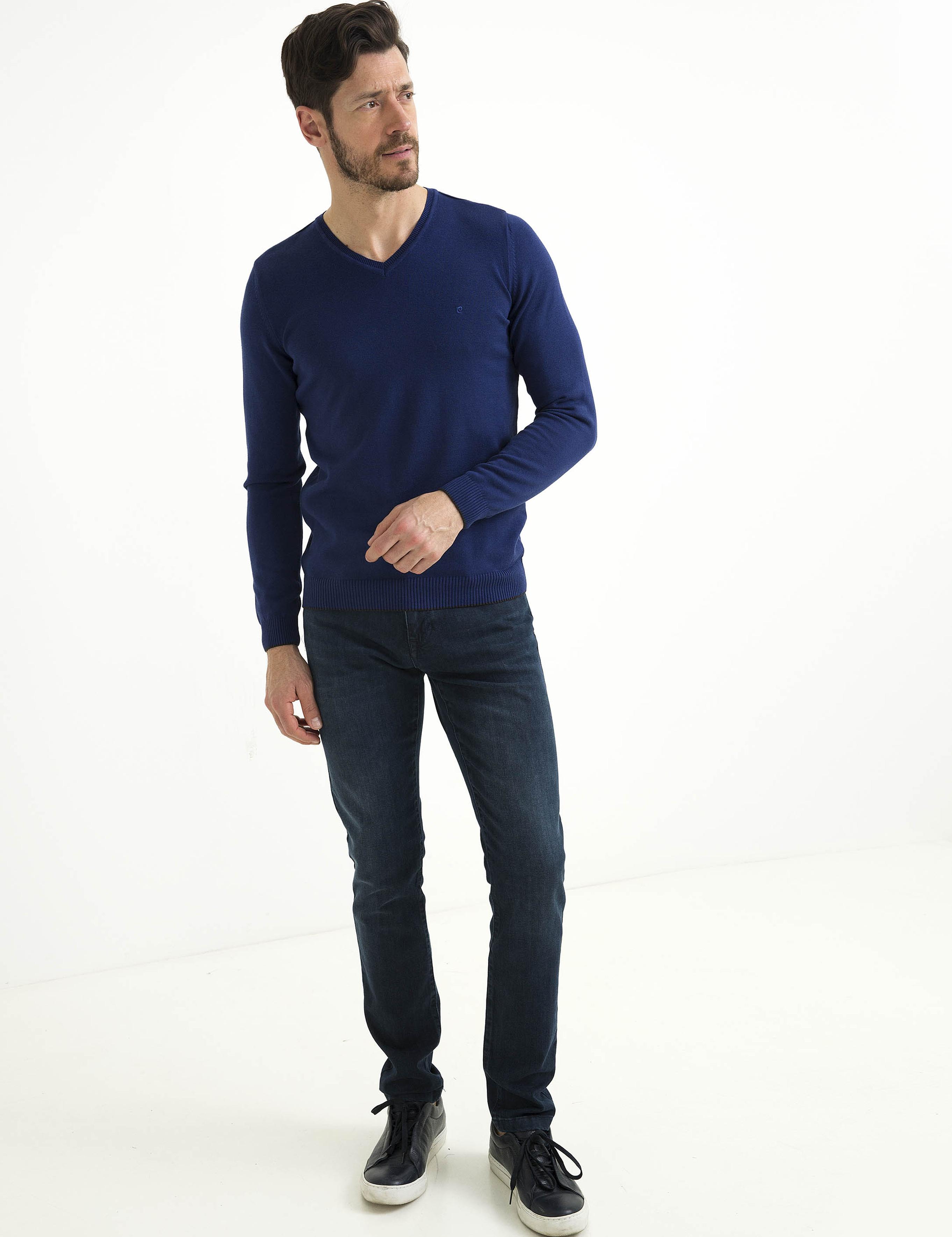Mavi Slim Fit Basic Triko Kazak