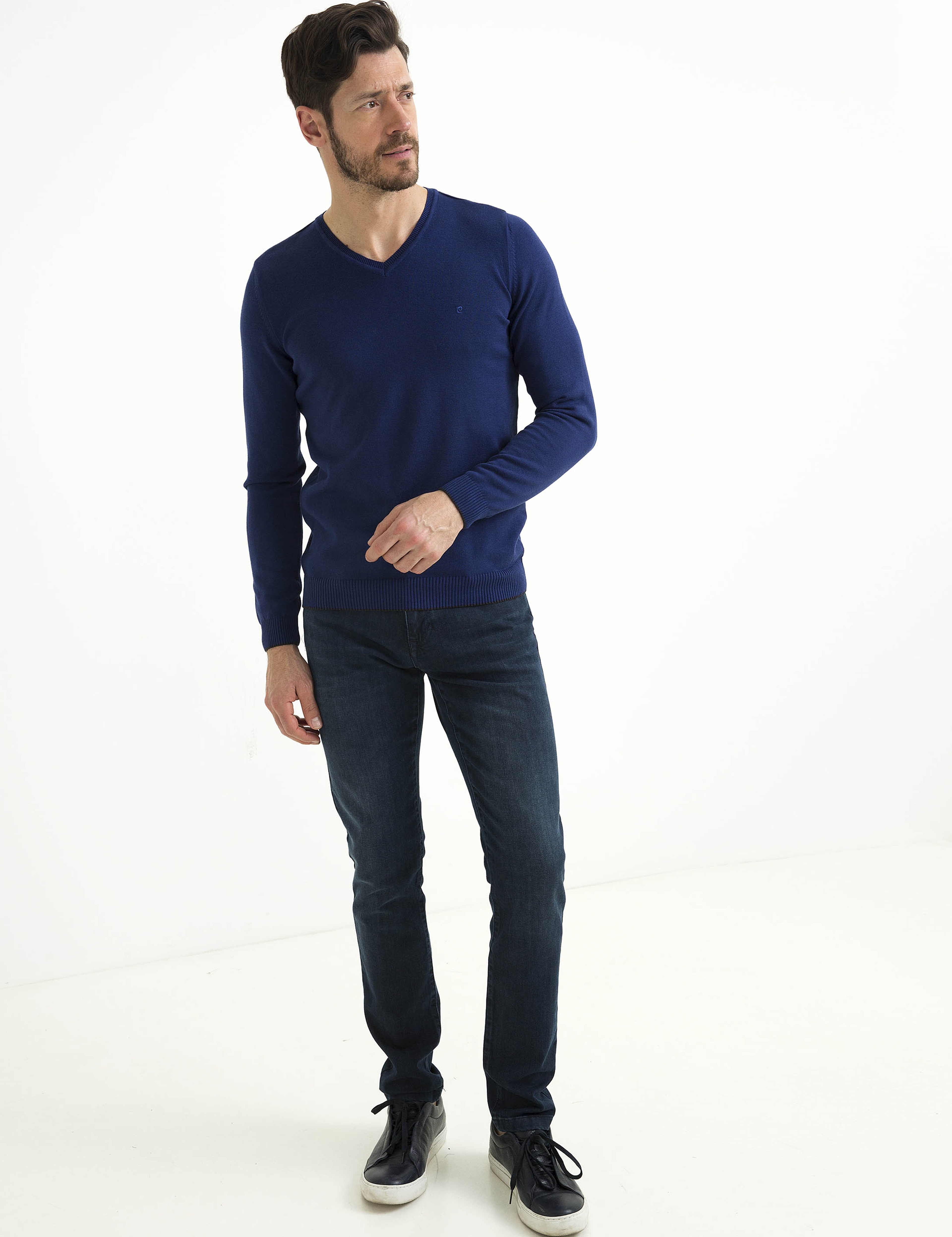 Mavi Slim Fit Basic Triko Kazak - Image 2