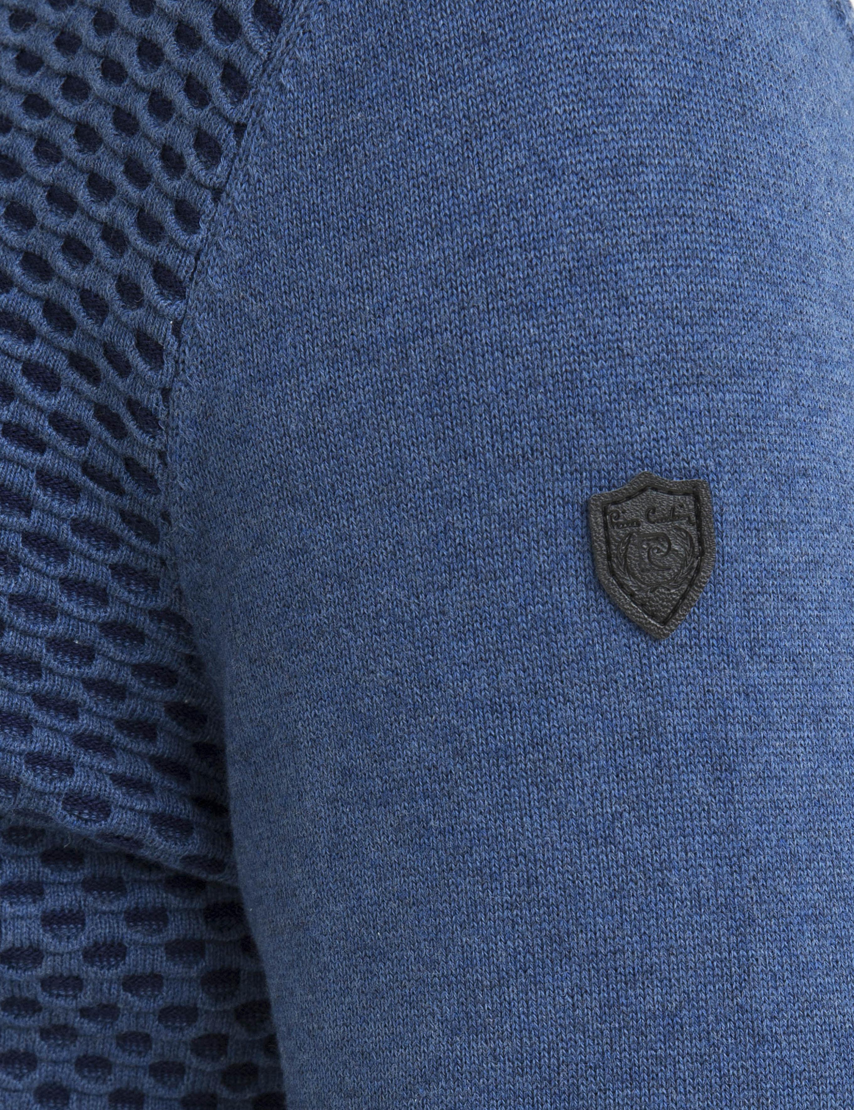 İndigo Mavi Slim Fit Triko Kazak