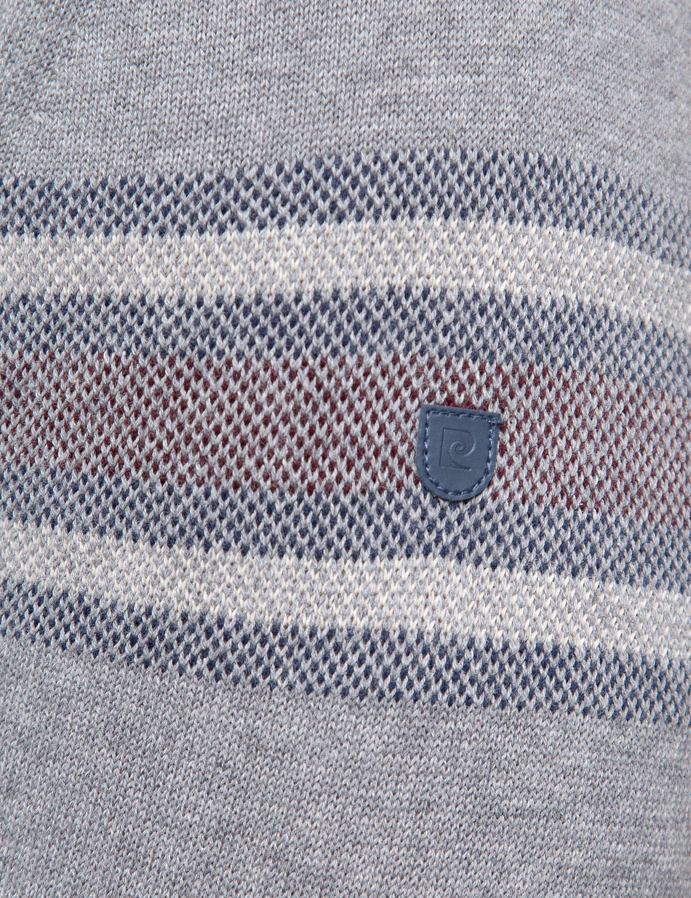 Gri Melanj Slim Fit Triko Kazak