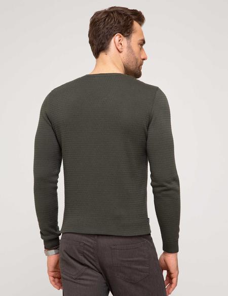 Haki Slim Fit Kazak - 50208707021