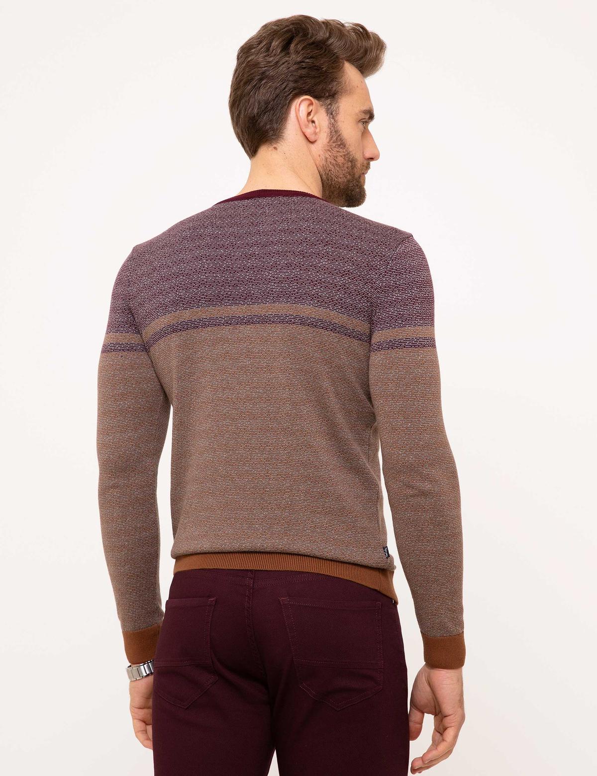 Turuncu Slim Fit Triko Kazak - 50208709016