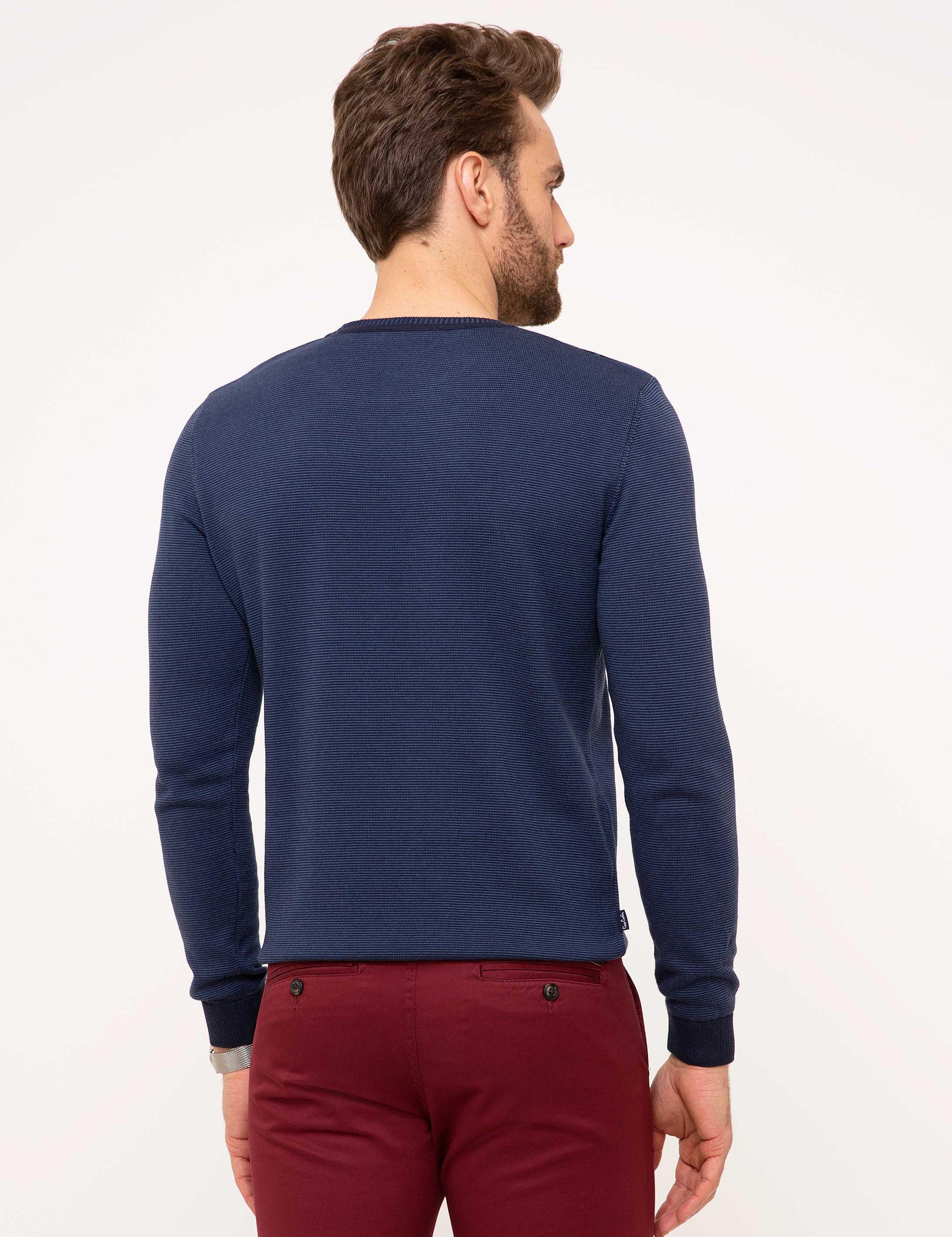 İndigo Slim Fit Kazak