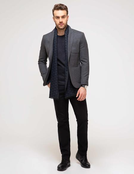 Gri Slim Fit Ceket - 50208893038