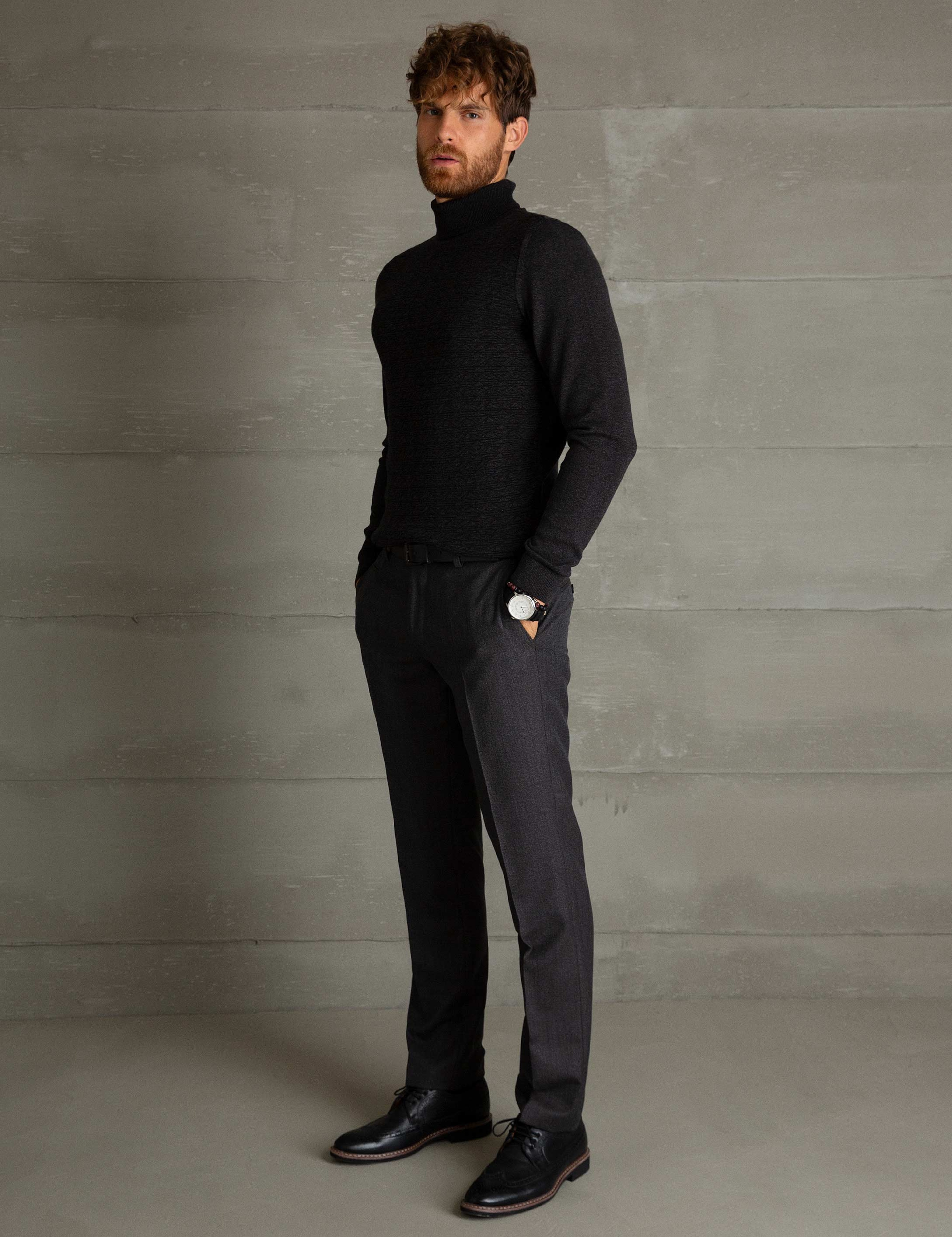 Antrasıt Slim Fit Pantolon - Image 2
