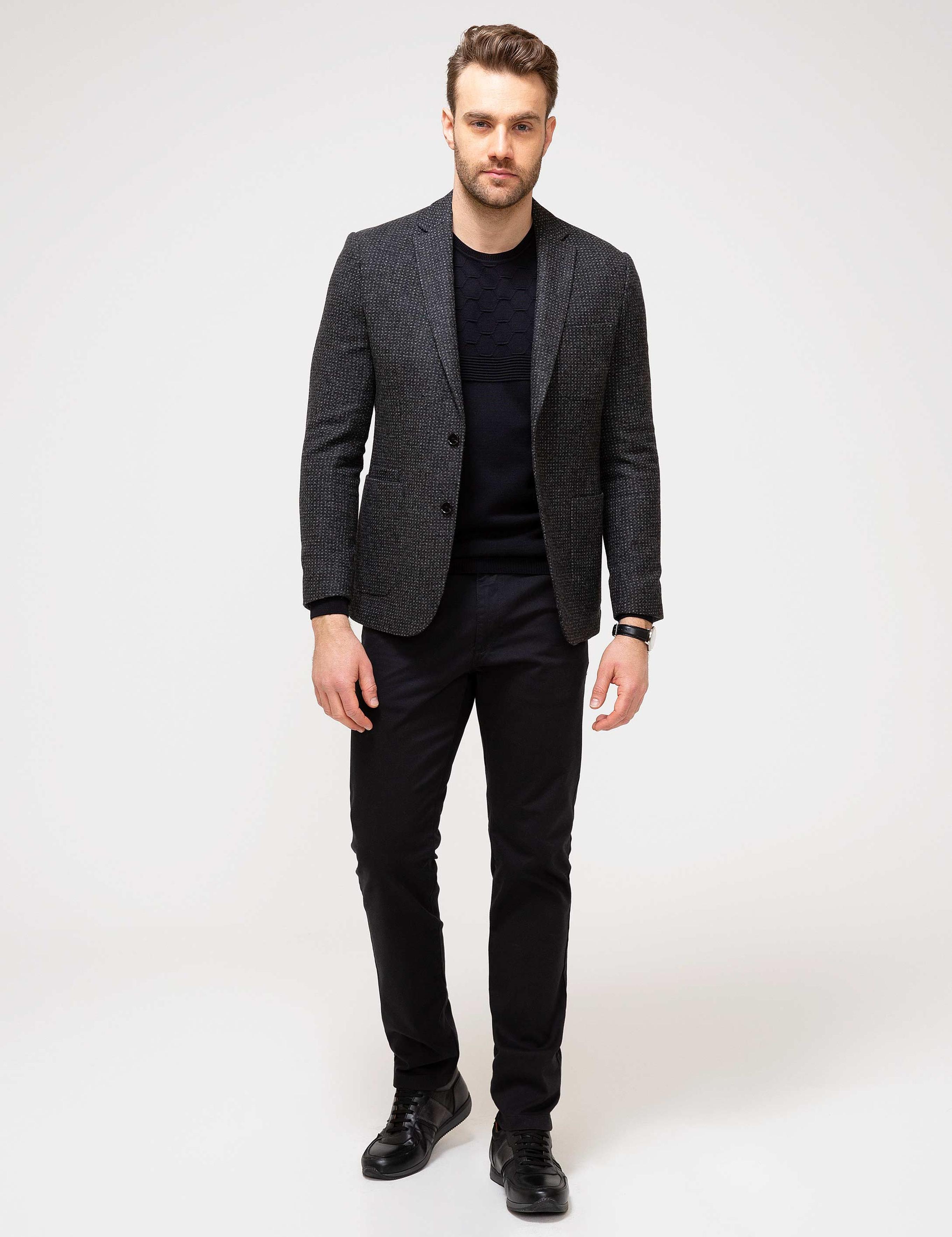 Antrasit Slim Fit Ceket