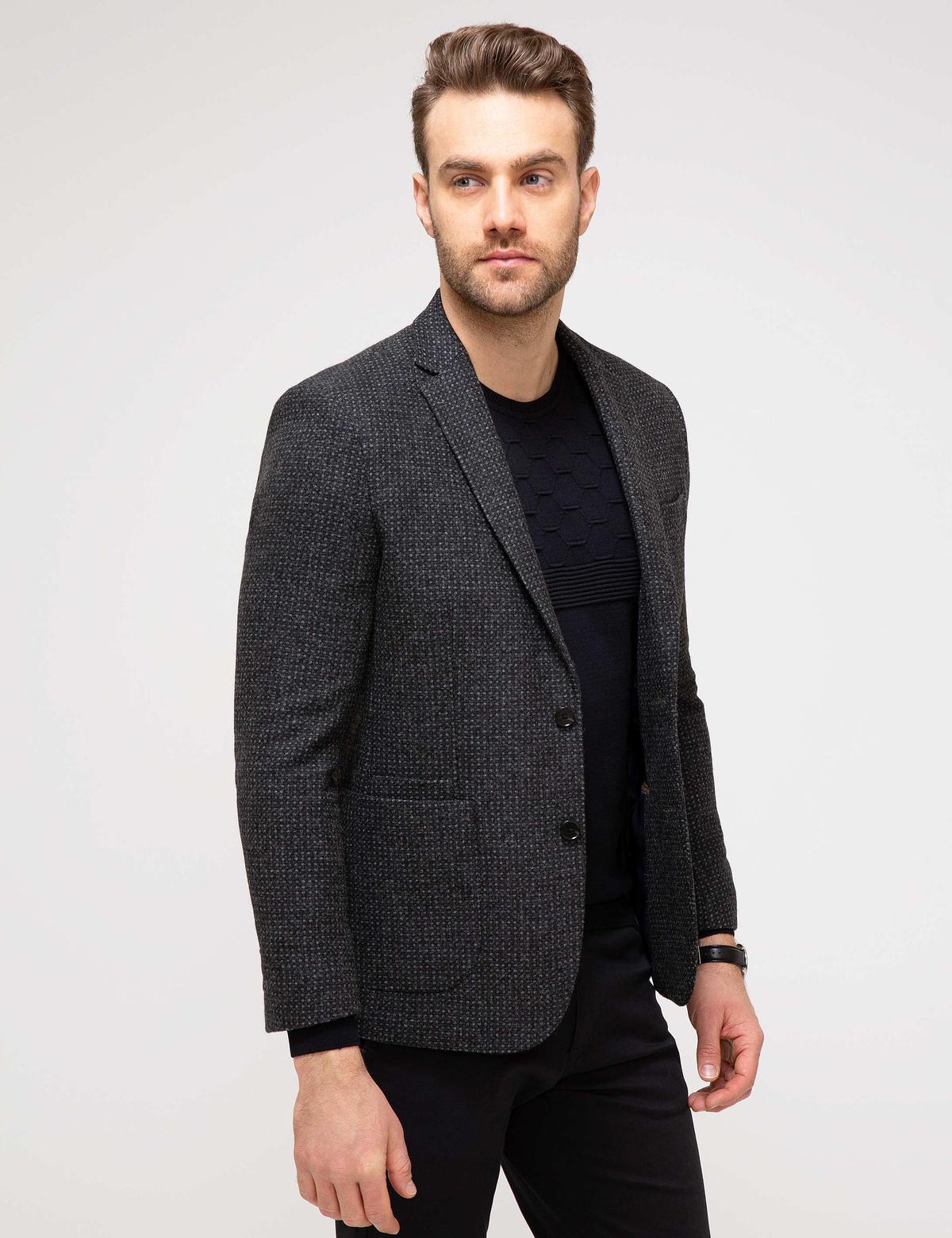 Antrasit Slim Fit Ceket - 50208884041