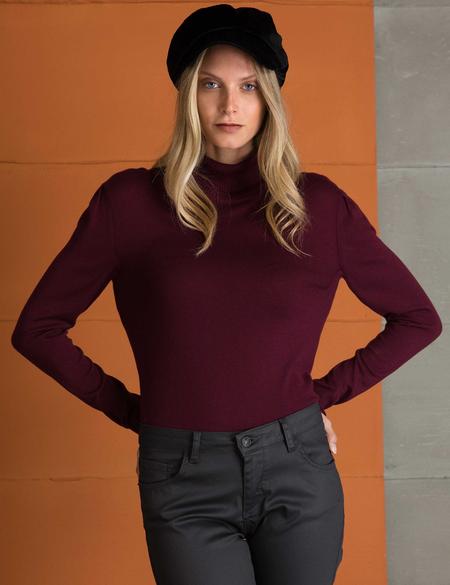 Bordo Slim Fit Kazak - 50197184040