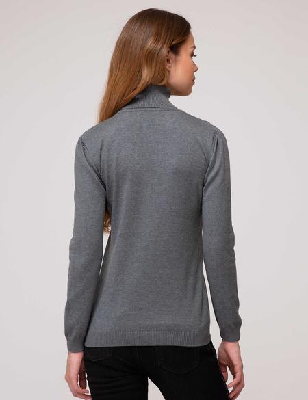 Gri Slim Fit Kazak - 50197184123