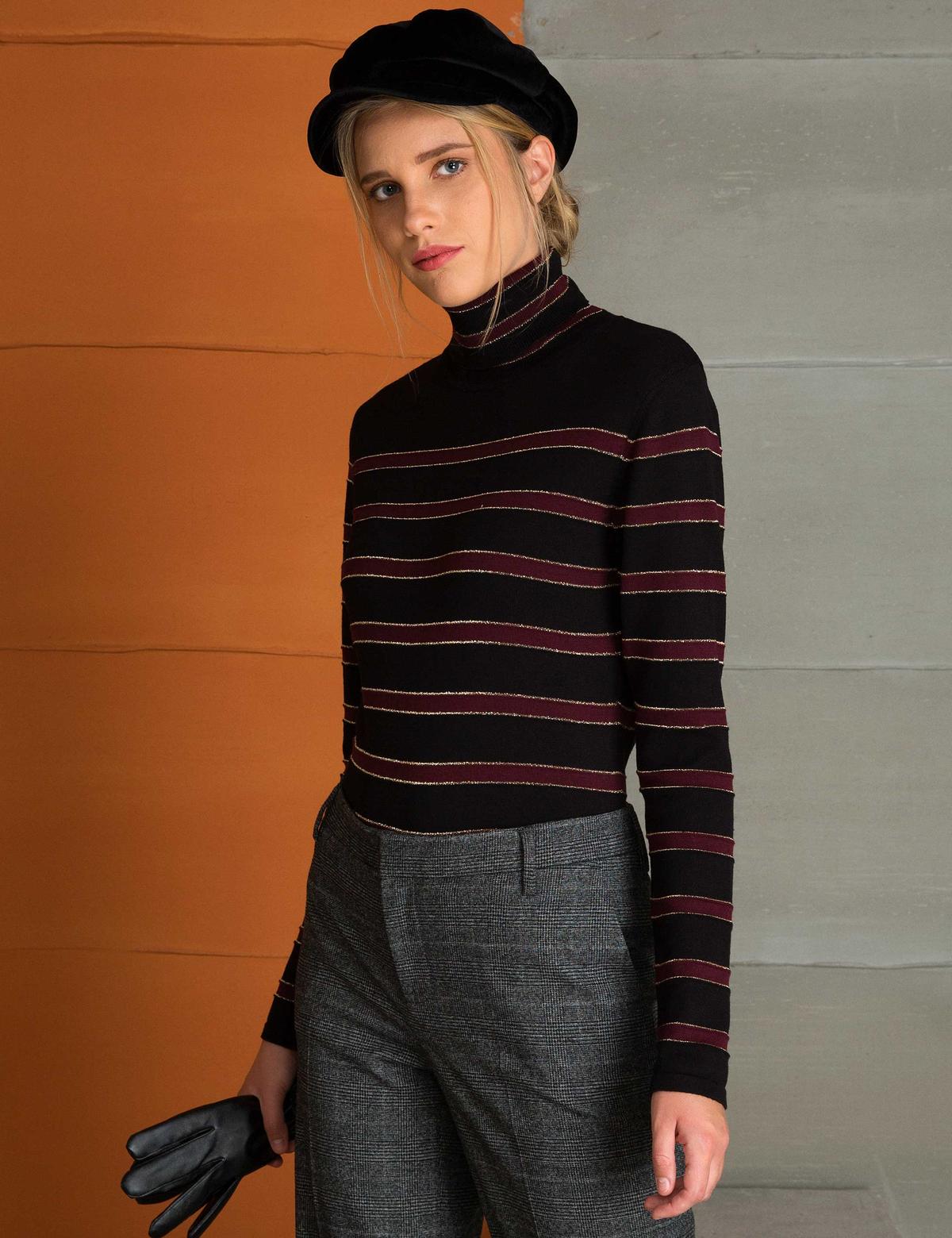 Siyah Triko Kazak - 50197404011