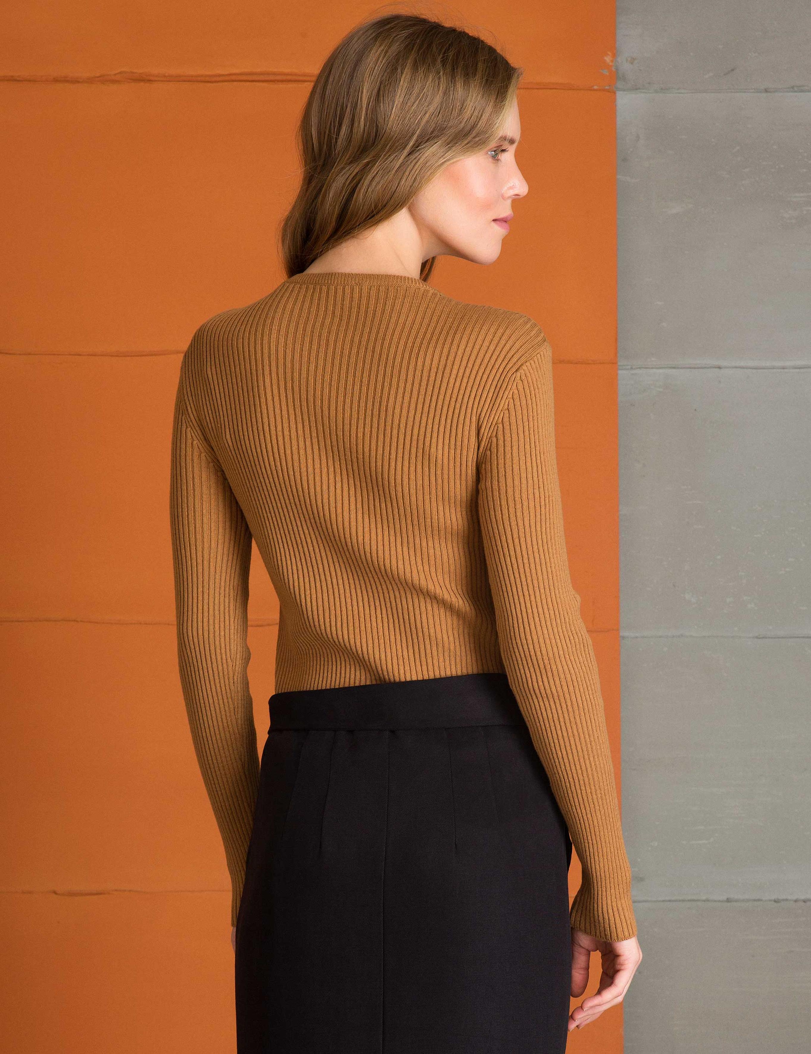 Kahverengi Triko Kazak