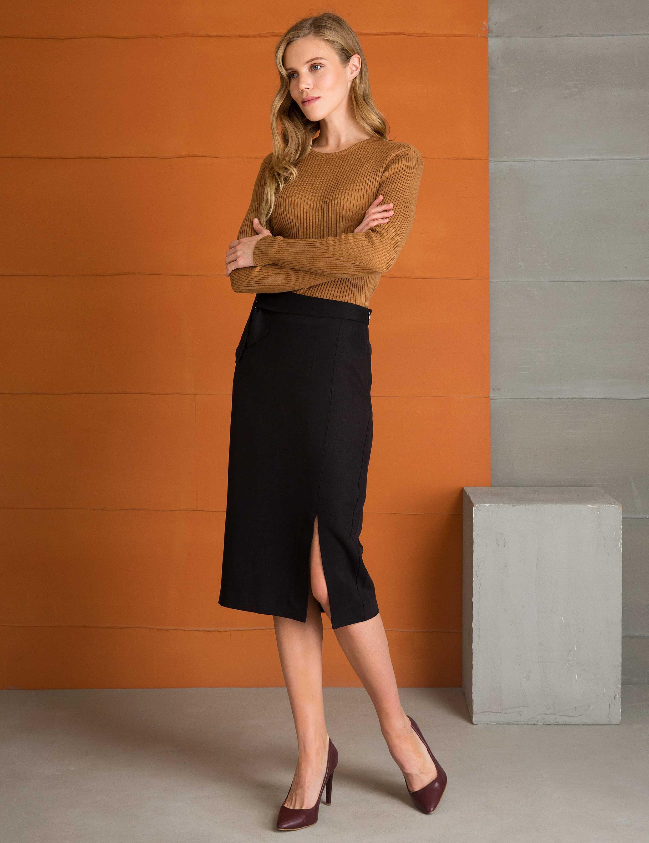 Kahverengi Triko Kazak