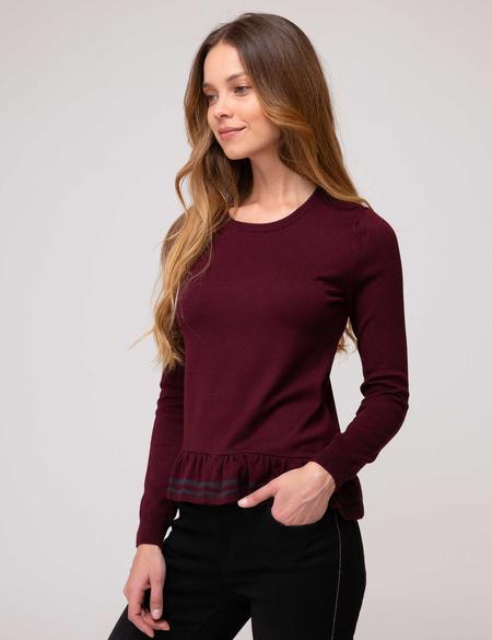 Bordo Slim Fit Kazak - 50197416009