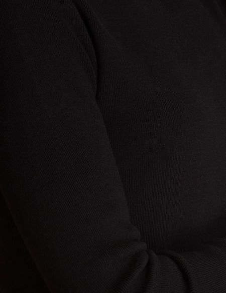 Siyah Triko Elbise - 50197589020