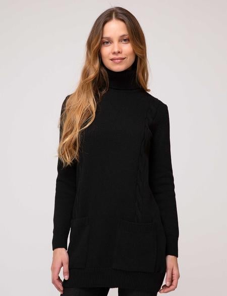 Siyah Oversize Kazak - 50197593032