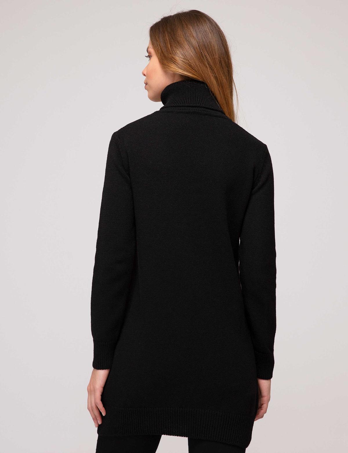 Siyah Oversize Kazak - 50197593032