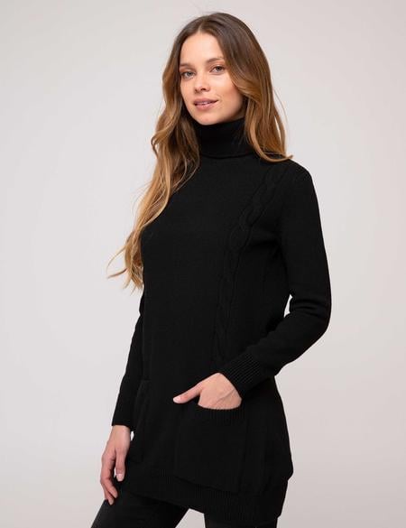 Siyah Oversize Kazak - 50197593032