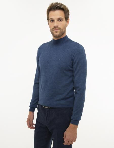 İndigo Slim Fit Basic Kazak - 50206758047