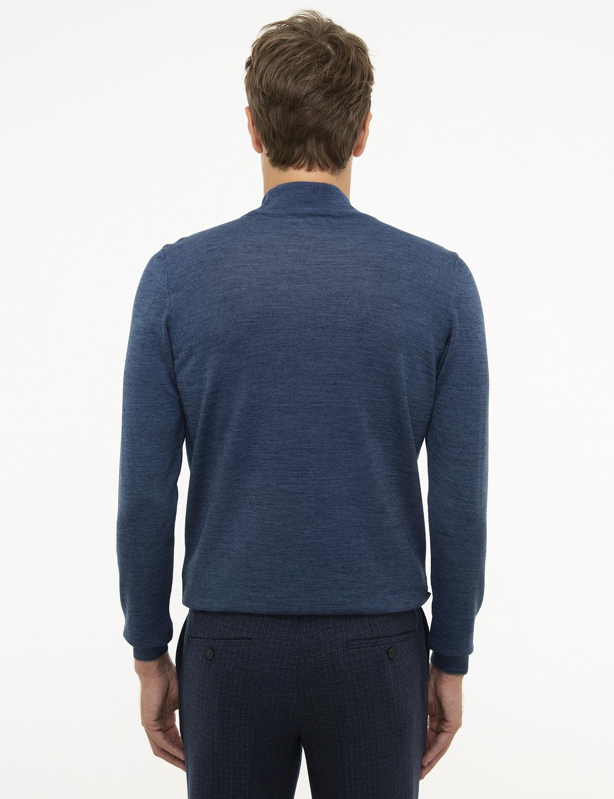 İndigo Slim Fit Basic Kazak - 50206758047