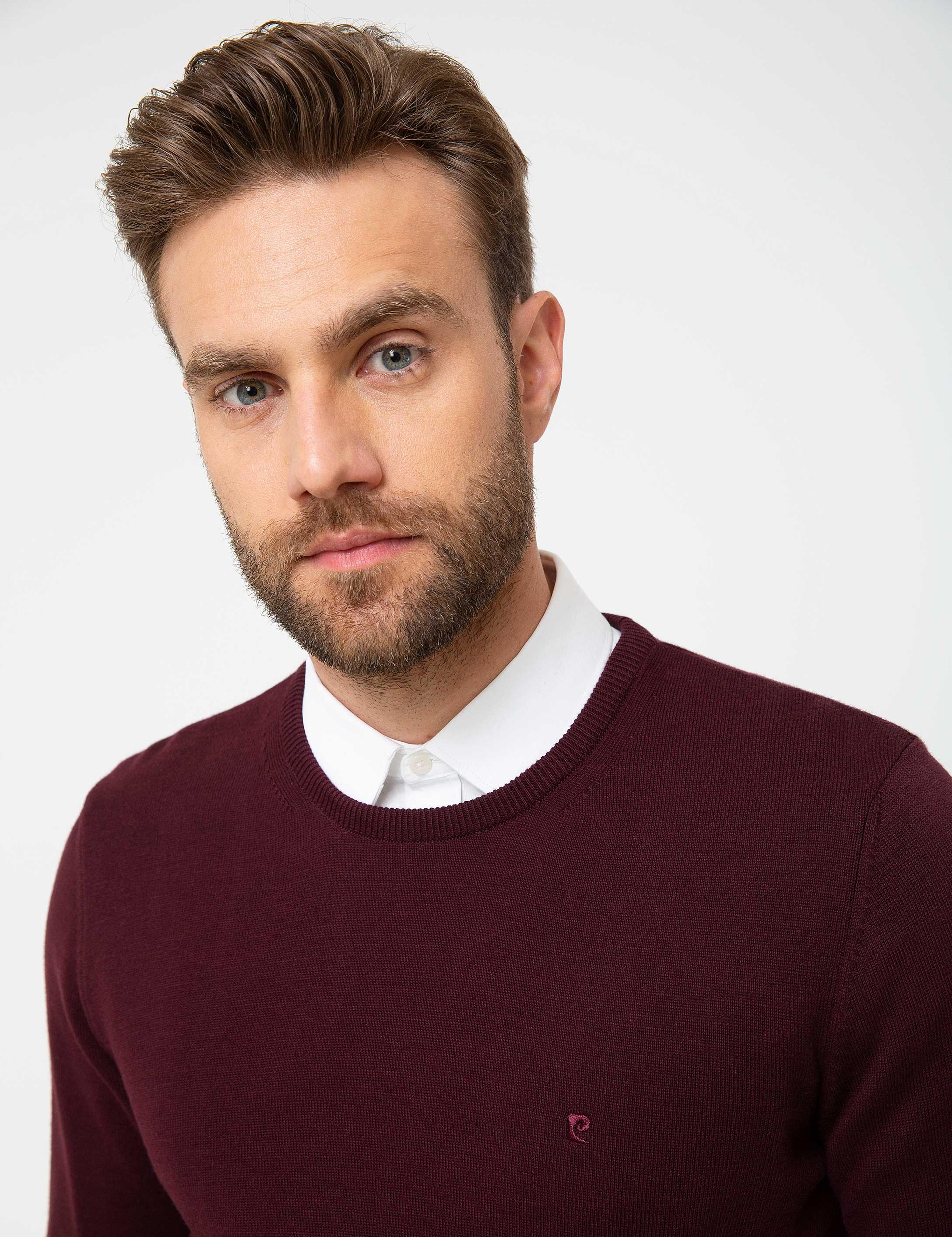 Bordo Slim Fit Basic Kazak