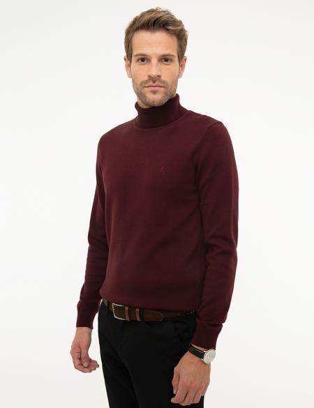 Bordo Slim Fit Basic Kazak - 50207572086