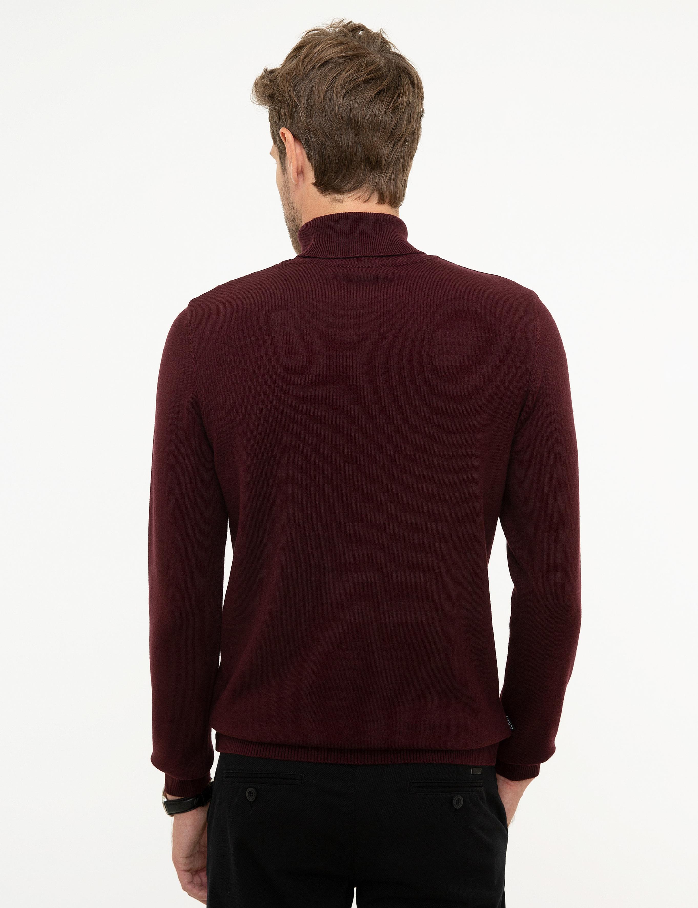 Bordo Slim Fit Basic Kazak