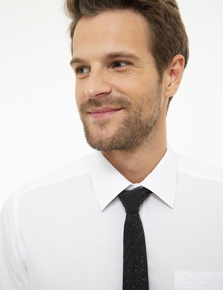 Beyaz Regular Fit Uzun Kollu Klasik Gömlek - 50207625019