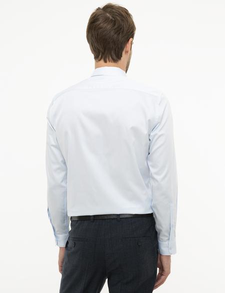 Açık Mavi Slim Fit Uzun Kollu Klasik Gömlek - 50207631006