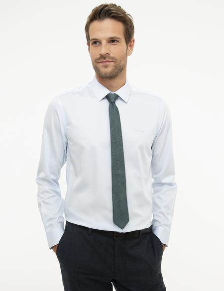 Açık Mavi Slim Fit Uzun Kollu Klasik Gömlek - 50207631006