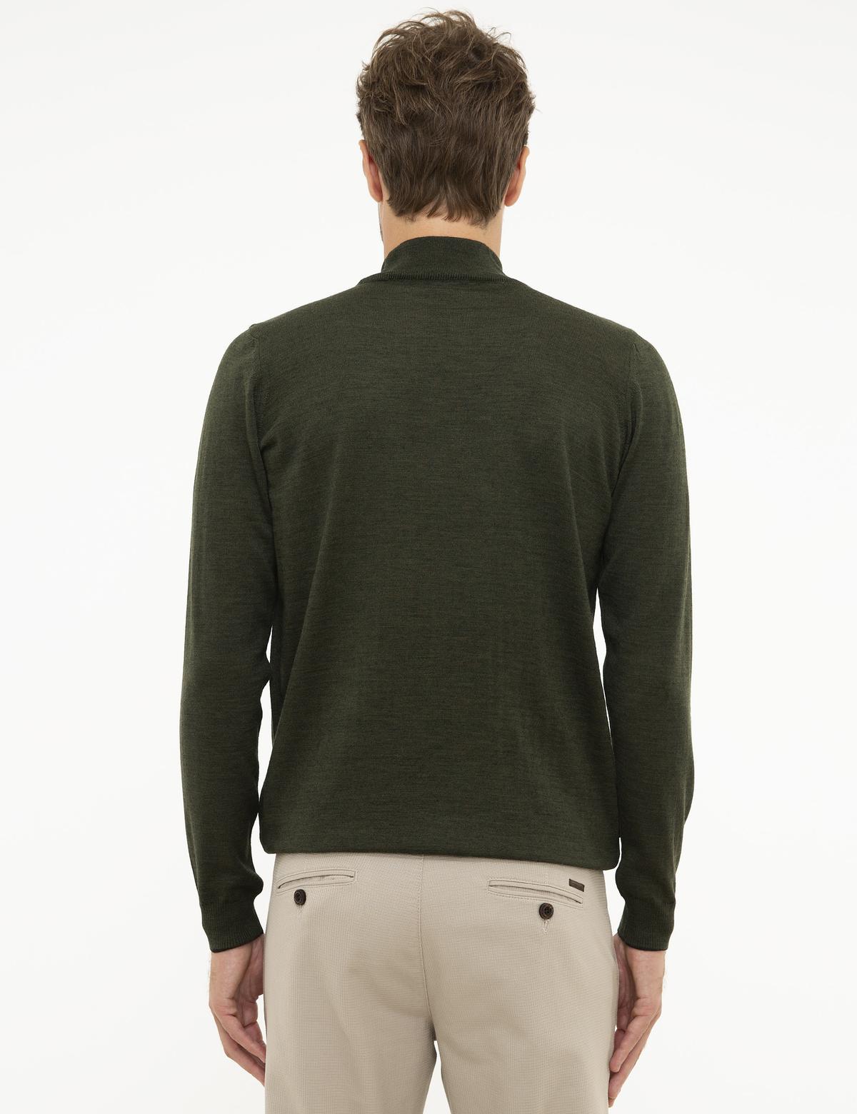 Yeşil Triko Kazak - 50206758036