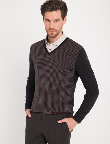 Kahverengi Triko Kazak - 50174915001