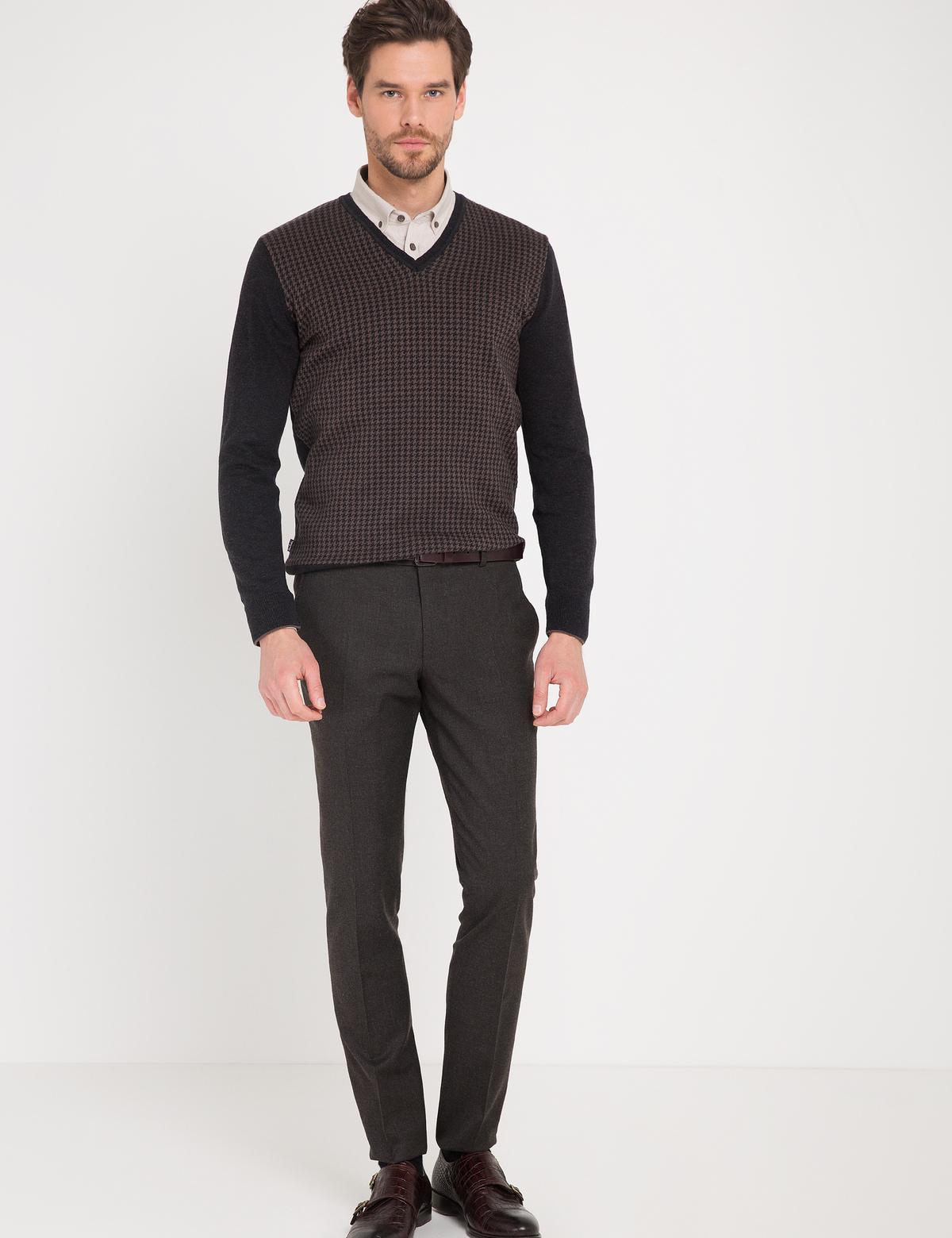 Kahverengi Triko Kazak