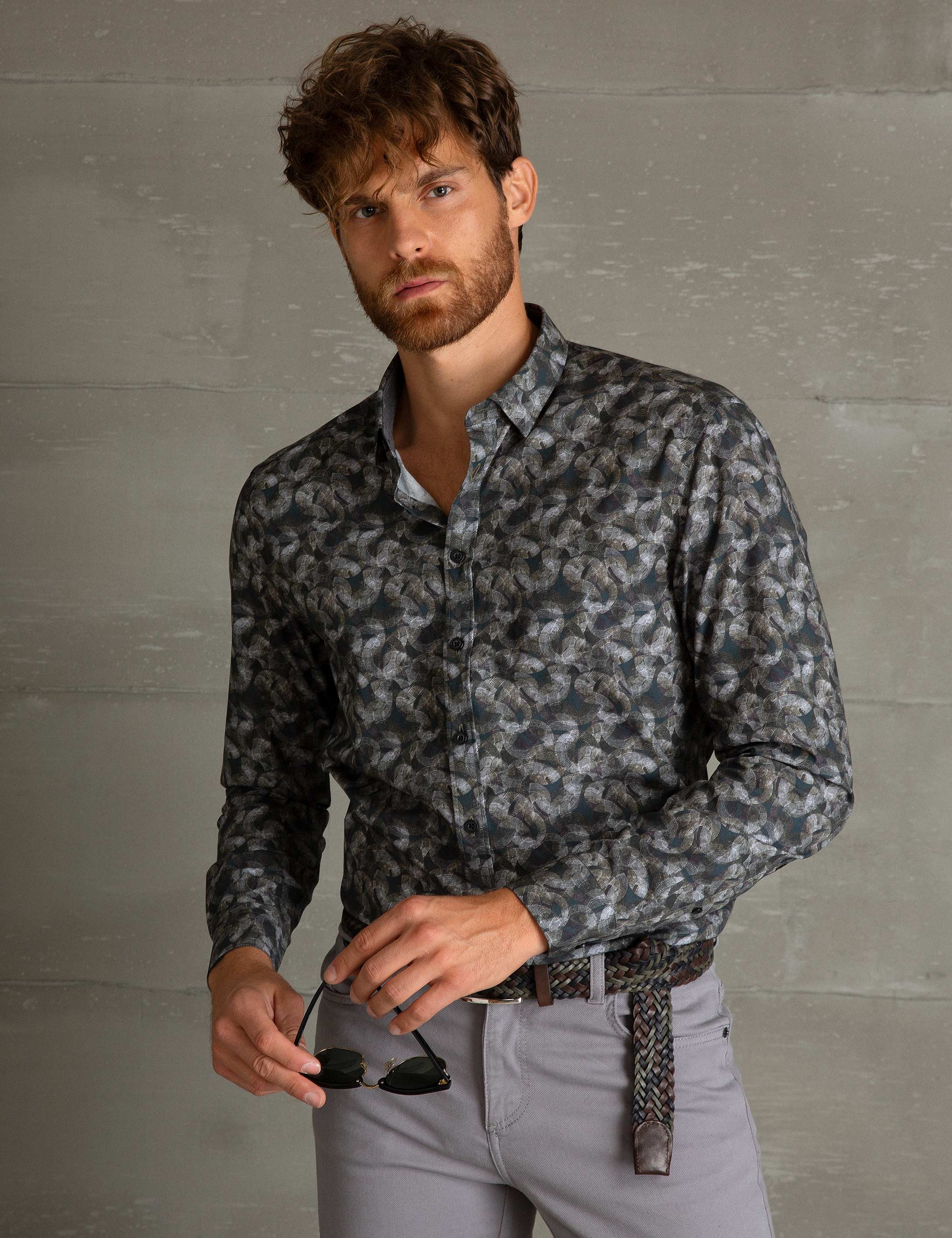 Yeşil Regular Fit Gömlek