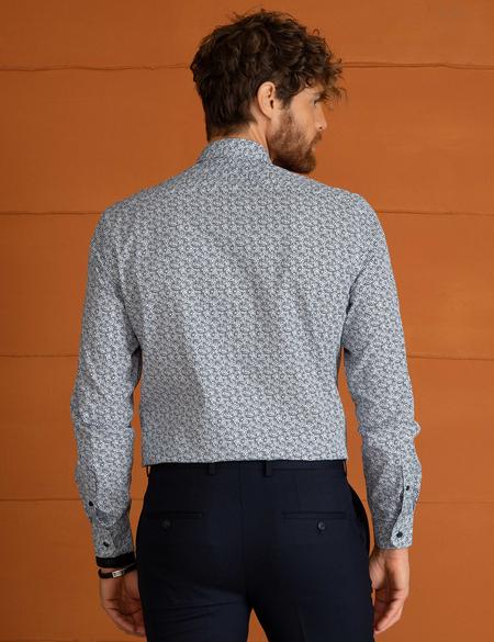 Slim Lacivert Gömlek - 50201673012